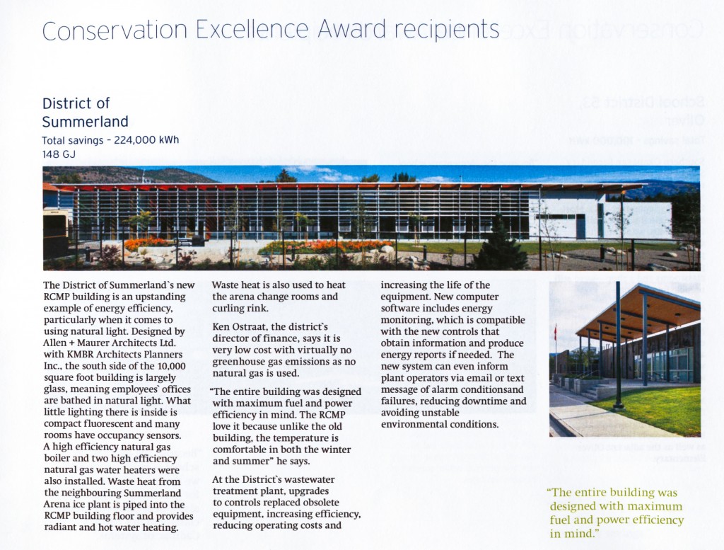 Summerland RCMP Building Fortis Award
